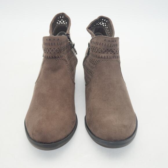 NEW American Rag Women's 5 Abby Ankle Booties Boots Brown Black - Picture 5 of 7